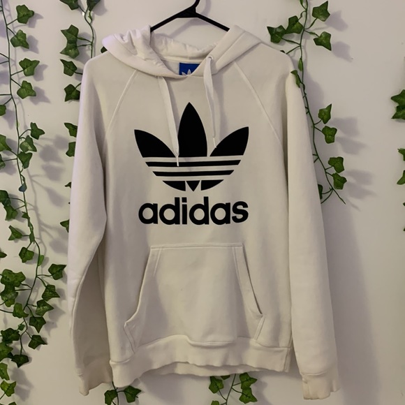 White Adidas Hoodie - Picture 2 of 3